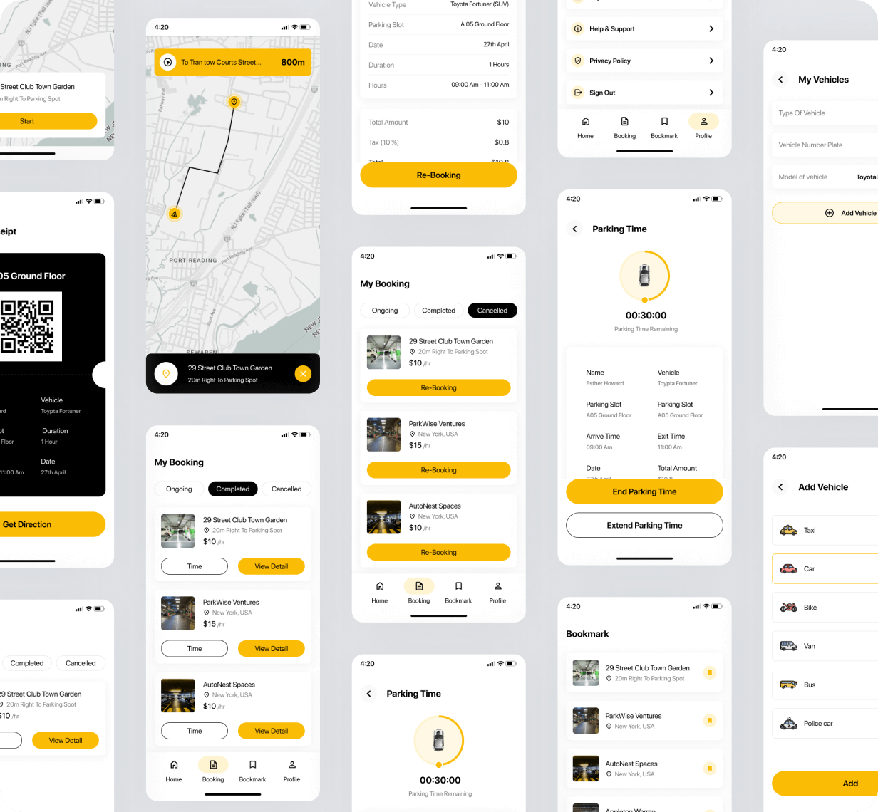 Parking Finder UI template | FindMySpot App in Flutter | ParkSpotter App Template - 5