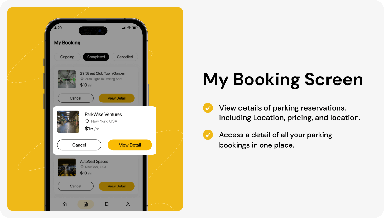 Parking Finder UI template | FindMySpot App in Flutter | ParkSpotter App Template - 10