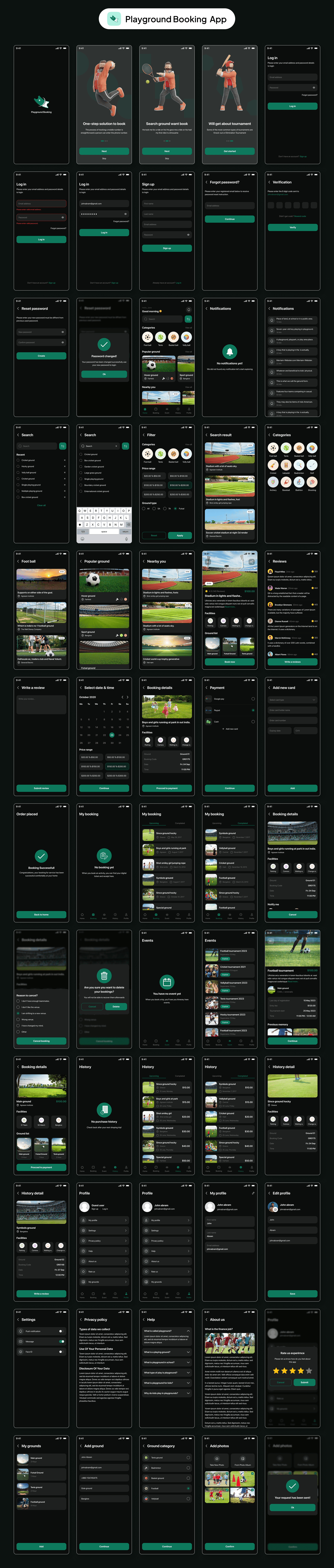 BookSpot Flutter app — Dark mode screenshot