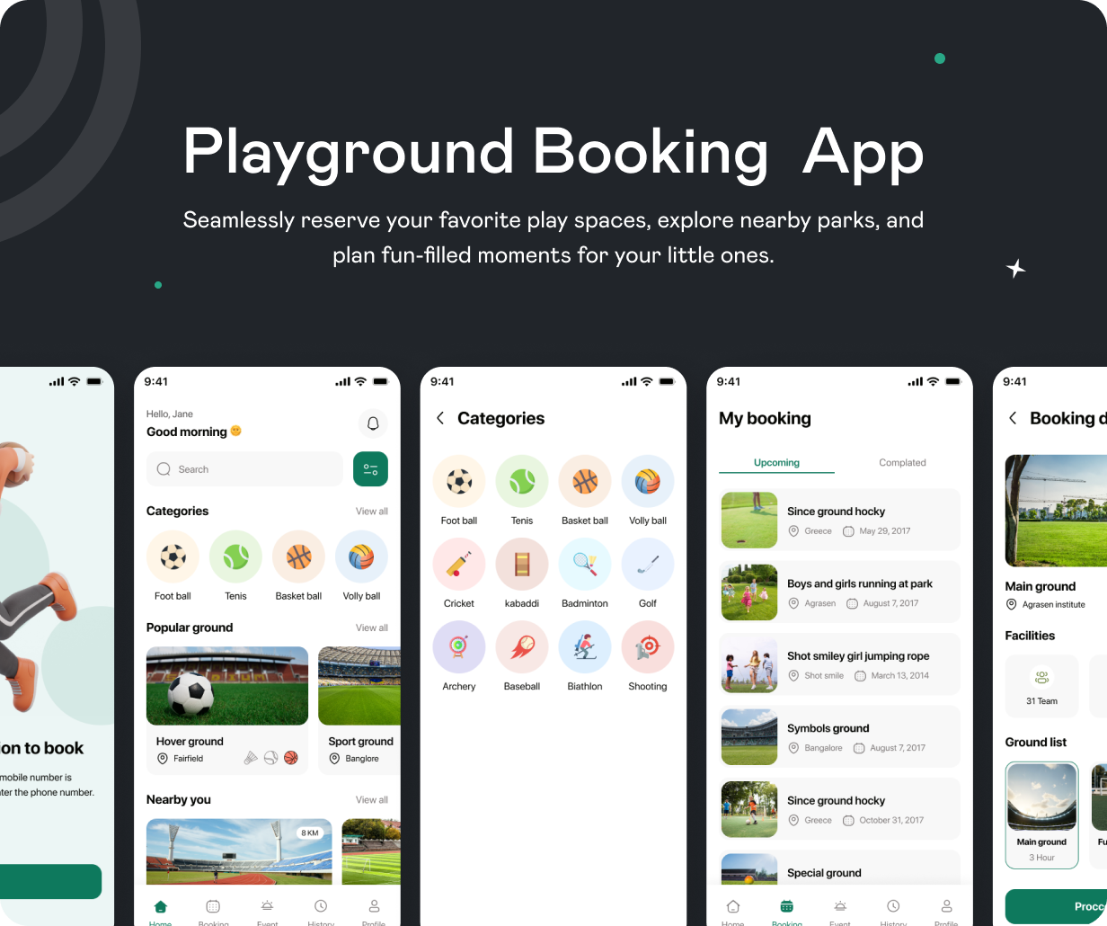 BookSpot UI Template | Play Ground Booking App | Flutter | Easy Sports Venue Reservations App - 2