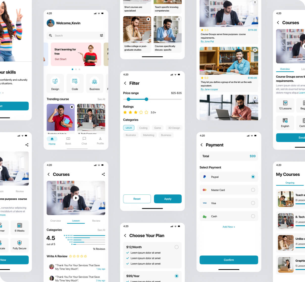 StudySync UI template | LearnManagement App in Flutter | Learn Career Skills App Template - 4