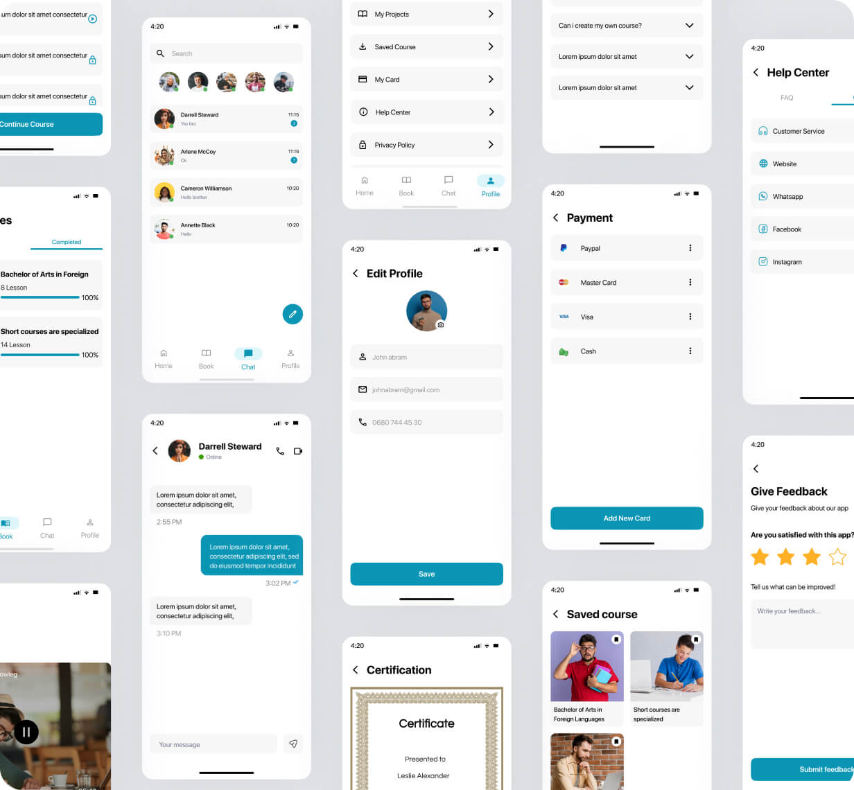 StudySync UI template | LearnManagement App in Flutter | Learn Career Skills App Template - 5