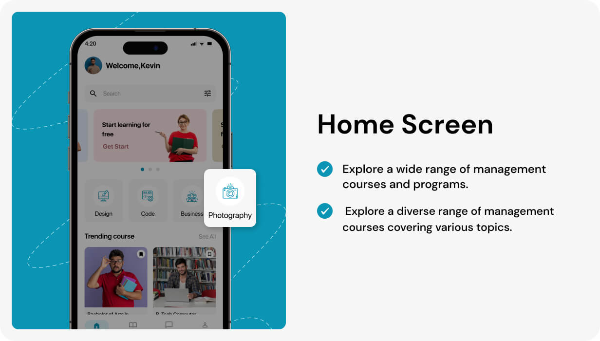 StudySync UI template | LearnManagement App in Flutter | Learn Career Skills App Template - 6