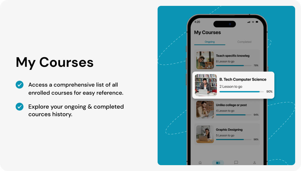 StudySync UI template | LearnManagement App in Flutter | Learn Career Skills App Template - 9