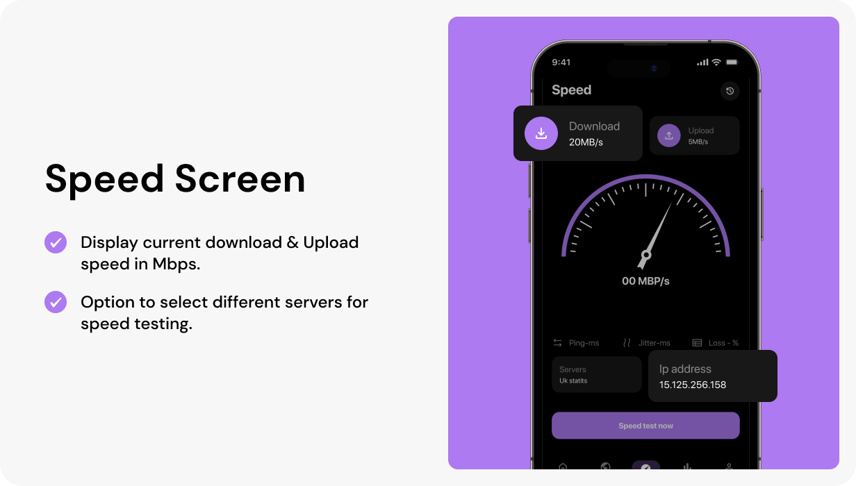 FlowVPN UI template | OpenVPN App in Flutter | Secure VPN app template - 9