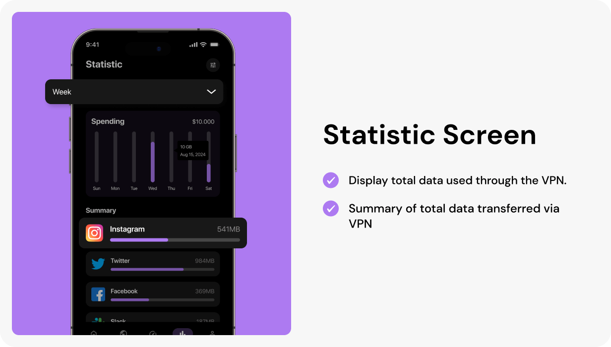 FlowVPN UI template | OpenVPN App in Flutter | Secure VPN app template - 10
