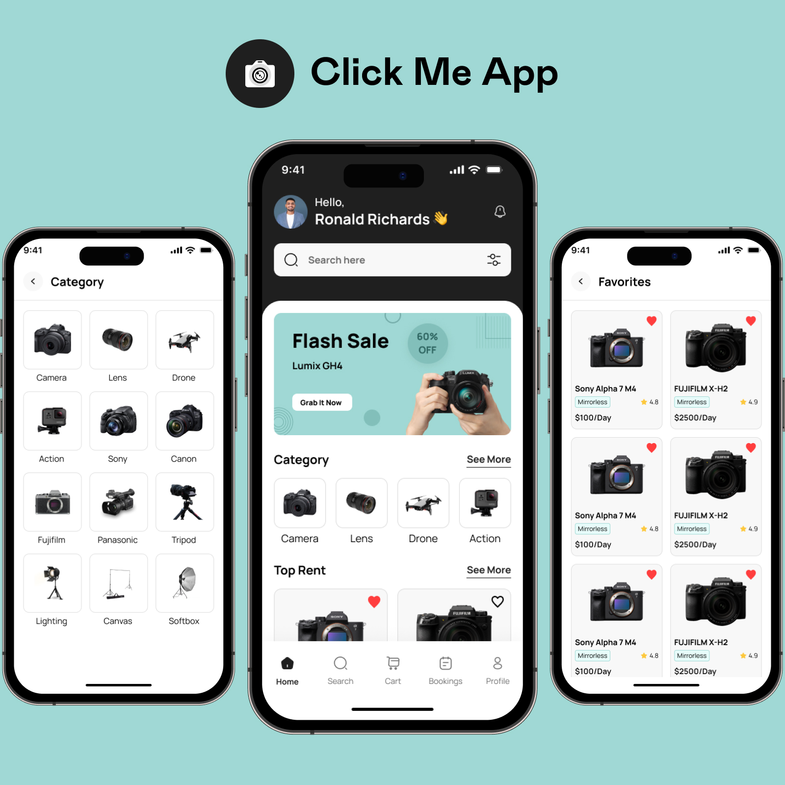 Camera rental app